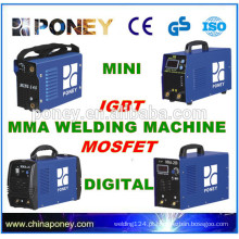 MMA DC INVERTER máquina de soldagem IGBT e MOSFET 60% ciclo de trabalho